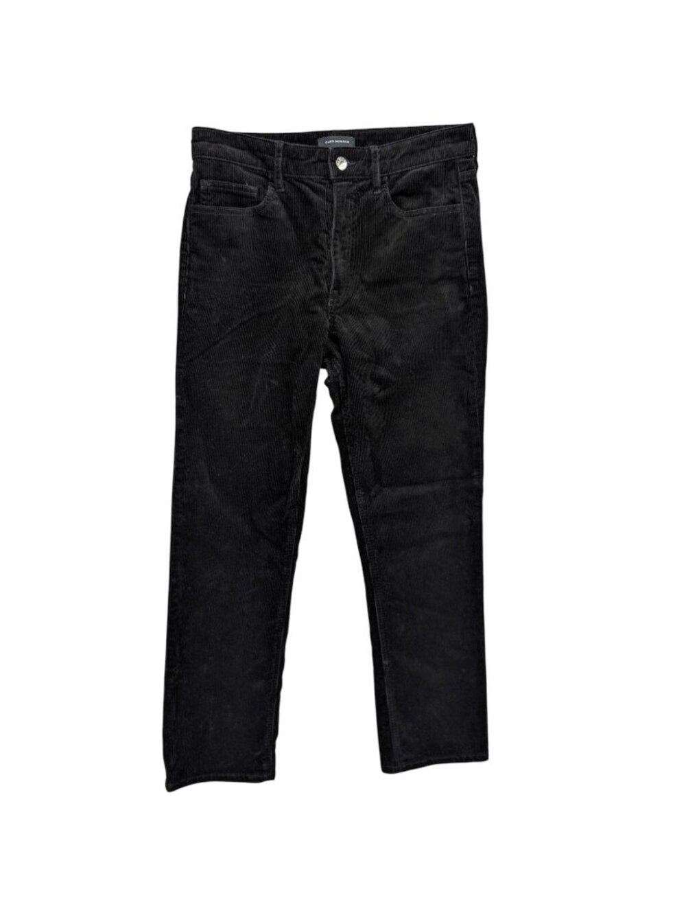Club Monaco Corduroy Pants Womens Black Cotton Stretch 5 Pocket Size 28